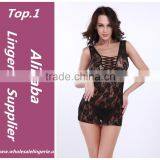 Romantic Lace Black Rose Babydoll Mature Women Xxl Sexy Black Lingerie Pics thumbnail-1