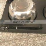 Factory Wholesale Stainless Steel Dog Bowl Dog Feeder Wood Dog Bowl Stand thumbnail-4