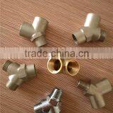 BSP,NPT, Female ,3way ,forged Y-type Brass Connector,manifold Connectors thumbnail-4