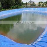 Popular Blue Color Leakproof Cross Laminated Tarpaulin Fish Tank for Pond thumbnail-1