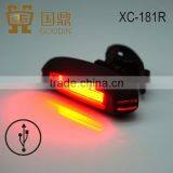 COB Red LED Bicycle Rear Light,usb Rechargeable,silicon Bicycle Light thumbnail-3