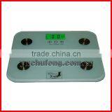 200kg Digital Body Fat Water Bone Calories BMI Analyser Glass Bathroom Scales thumbnail-1