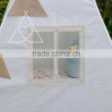 Promotional Single Pole Vintage Cream Lace Children Kids Play Tent thumbnail-3
