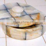 Top Selling FACTORY PRODUCUNG ONYX CANDY JARS POTS HANDICRAFTS thumbnail-3