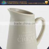 Wholesale Big Size Glazed Ceramic Pitcher With Decals for Home thumbnail-2