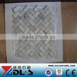 Bianco Carrara White Marble Mosaic Tile 12x12 Fine Basket Weave thumbnail-1