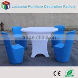 Waterproof PE Plastic Illuminated Led Bar Chairs Stool for Wedding and Event thumbnail-4