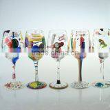 500ml Custom Hand Painted Glass Mug Hand Drawing Crystal Mug Handpaited Glass Goblet thumbnail-3