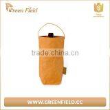 Green Field Washable Kraft Paper Single Wine Bottle Cooler Bag thumbnail-3