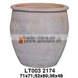 Garden Lanscape Large Outdoor Ceramic Old Stone Jar thumbnail-1