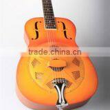 One Resonator Cone Resonator Guitar, Coppr Alloy Body Resonator Guitar, Sunburst Guitar Resonator thumbnail-1