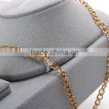 Velvet Cover MDF Necklace Ring Display Tray for Jewelry thumbnail-2