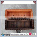 Handmade and Painted Fence Shape Wooden Flower Planter thumbnail-2