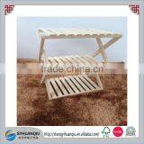 Japanese Feature High Quality Polished Folding Wooden Storage Shelf thumbnail-1