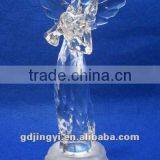 Acrylic Christmas Angels Figurines Hold a Heart With LED Light thumbnail-1