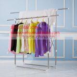 Double-pole Stainless Steel Cloth Rack for Drying Clothes thumbnail-1