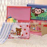 Cartoon Oxford Cloth Storage Boxes,fabric Non Woven Storage Bins,collapsible Foldable Storage Packing Box With Lid and Handle, thumbnail-3