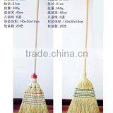 Long Wood Handle Big Floor Corn Broom thumbnail-1