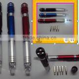 6/bit Screwdriver Aluminium Style Kit Pen Flashlight Pen Screwdriver thumbnail-1