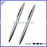 High Quality Silver Color Thin Metal Pens With Silver Clip thumbnail-1