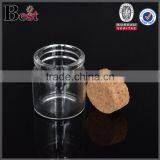 50ml 100ml 300ml Clear Empty Glass Bottle With Cork Good Quality Screen Printing Wholesale Manufacturer thumbnail-6