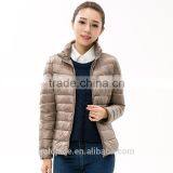 Wholesale Woman Ultra Light Down Jacket Winter Feather Weight Ladies Down Jacket thumbnail-5