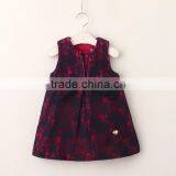 Summer Autumn Kids Dresses Design Lovely Sleeveless Baby Girl Floral Dress thumbnail-1