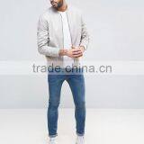 2017 Xinlan High Quality New Design Durable 100% Cotton White Rib Cuffs Running Casual Men Jumper Jacket thumbnail-4