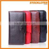 150602W Men's PU Clutch Carteira Crocodile Skin Style Bi-fold Carteira