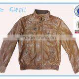 Latest Style Fashion Boy pu Jacket thumbnail-1