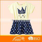 European Style Little Girls Cotton Summer Dress Kid Dress thumbnail-1