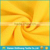 High Quality Weft Knitted Lightweight Yellow Polar Fleece Fabric thumbnail-1