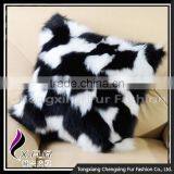CX-D-33 Fashion Cheap Sofa Pillow Decorative Genuine Fox Fur Custom Cushion Cover thumbnail-5