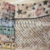 Fashion New Popular Print Star Viscose Shawl thumbnail-1