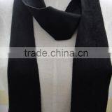 The Latest Italy Designer Hot Lady Men Black Braided Velvet Scarf thumbnail-4