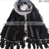 Fashion Lace 100%cotton Designer Scarf for Fall&spring in STOCK NOW! thumbnail-1