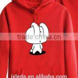 Boys Member Cute Cartoon Images Printed Korean Style Lovers Fleece Hoodies Black White Red Hoodie Plus Size thumbnail-4