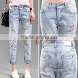 2016 New Fashion Women Slim Jeans Blue Trousers Female Stretch Pencil Jeans Female thumbnail-6
