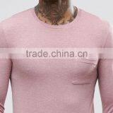 Latest Muscle t Shirt Tight Fit t Shirt Blank t Shirt With Pocket thumbnail-3