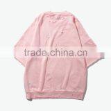 Hip Hop Clothing Distressed Hoodie Short Sleeve Sweatshirts thumbnail-2