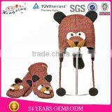 Comfortable Fashion Cust Factory Wholesale Beaver Knitting Animal Beanie Hat thumbnail-1
