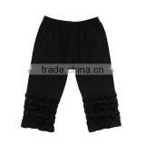 Wholesale Toddler Leggings Fitting Ruffle Boutique Girls Pants Kids Cotton Pants thumbnail-4
