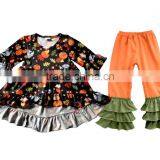 Cartoon Halloween Girls Clothing Sets of Printed Long Sleeve Baby Wholesale Outfit Clothes thumbnail-1
