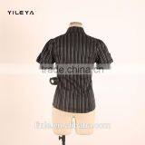 Mini Fashionable Office Style Women Formal Blouse Designs With Metal Decoration thumbnail-3
