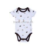 Factory Price Summer 100% Cotton Newborn Short Sleeve Bodysuit Soft Playsuit Baby Boy Romper Animal Pattern thumbnail-1