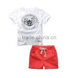 J3614 2017 Fashion Baby Boy Printed T-shirt Shorts Set Wear, Baby Clothes Clothing Set thumbnail-5