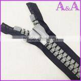 #8 #10, Whole Sale Large Plastic Zipper,derlin Zipper,big Teeth Plastic Zipper thumbnail-4