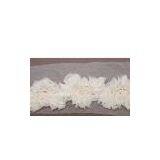 Personalized Decorative White Applique Embroidery Clothing Trimmings thumbnail-1