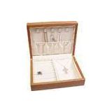Custom Wooden Packaging Jewellery Earring Stud / Finger Ring / Necklace / Wrist Bracelet Boxes