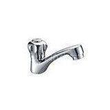Low Pressure Rotation Handle Lavatory Brass Basin Tap Waterfall Faucet , Single Cold Basin